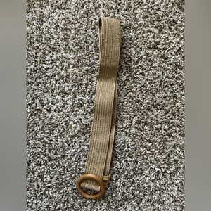 Woven Belt with Round Buckle